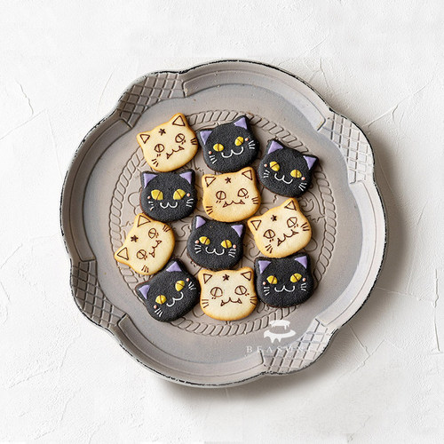 AMAGOUR 日式小熊爱心猫舌饼干硅胶模 南瓜猫咪白色恋人饼干模 - 图0