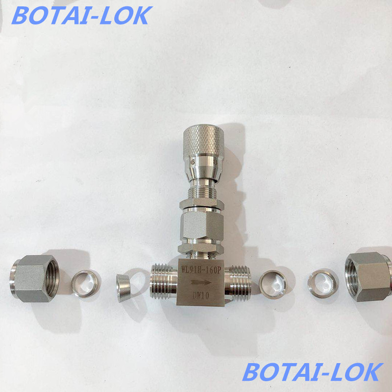 双卡套微调阀 304微量调节阀 6mm不锈钢高精度 316计量调节阀