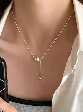 有求必应项链2023新款爆款女925镀银设计感高级感毛衣锁骨链
