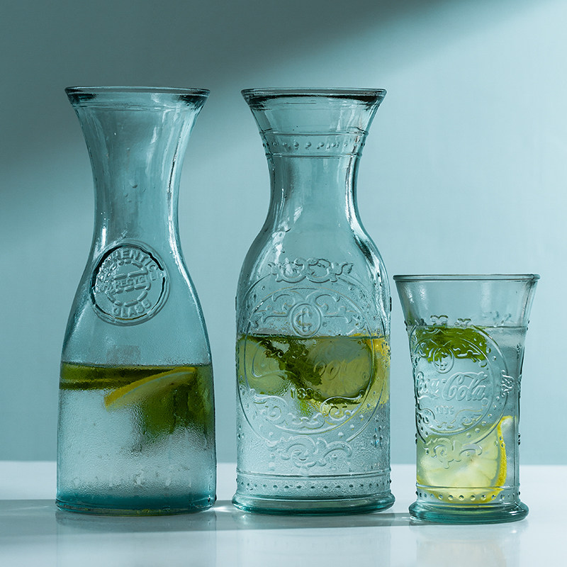 冷水壶西班牙进口vsm家用冰箱复古透明玻璃壶夏天水果凉茶饮料桶,淘宝优惠券,粉丝福利购,淘宝优惠卷