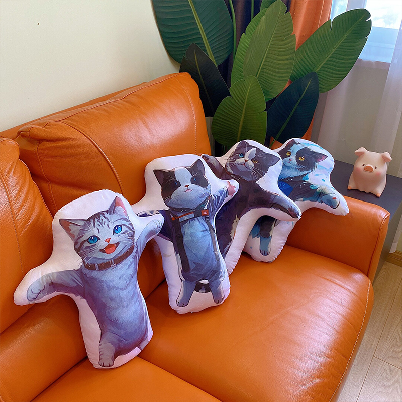 happy猫香蕉猫公仔玩偶挂件表情包抱枕毛绒玩具西瓜条娃娃礼物女-图1