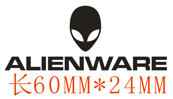 外星人金属贴纸 ALIENWARE华为手机笔记本平板机箱电脑个性金属贴 - 图3