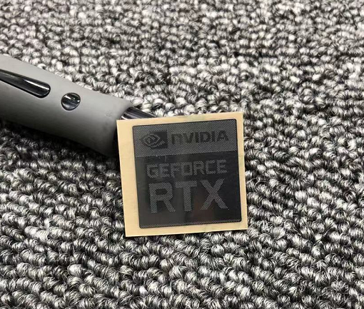 NVIDIA英伟达金属贴纸GeForce GTX RTX手机笔记本电脑机箱金属贴-图2