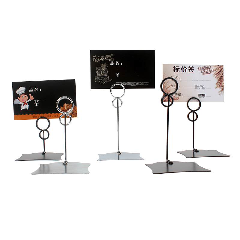 POP金属标签夹子不锈钢标价牌夹蛋糕面包店价格牌促销食品广告夹 - 图3