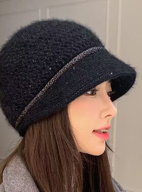 女士秋冬季保暖护耳包头帽法式气