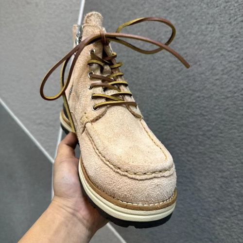 visvim uncle gui鹿绒皮手工固特异厚底减震鞋百搭马丁工装男靴潮 - 图2