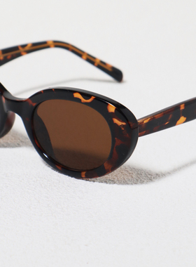 RAINBOWFACE椭圆法式复古墨镜