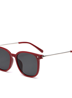 时尚潮流红色墨镜防紫外线遮阳