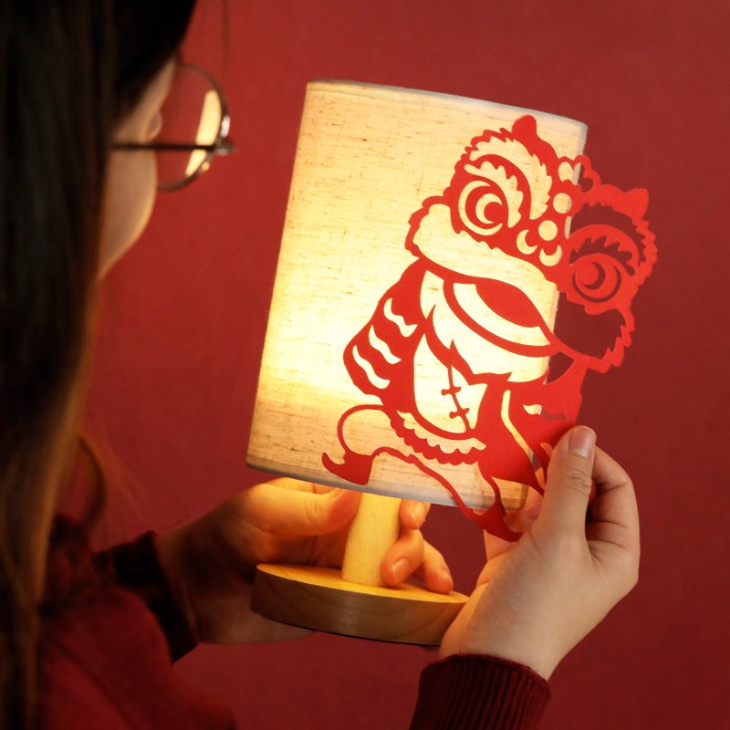 非遗剪纸diy手工台灯材料传统创意窗花福字图案小夜灯新年春节,淘宝优惠券,粉丝福利购,淘宝优惠卷
