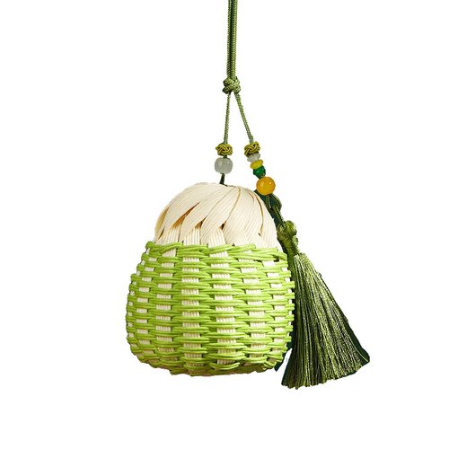 藤编香囊手工diy材料包小香包宽纸藤编织竹编古风挂饰挂件元旦节 - 图3