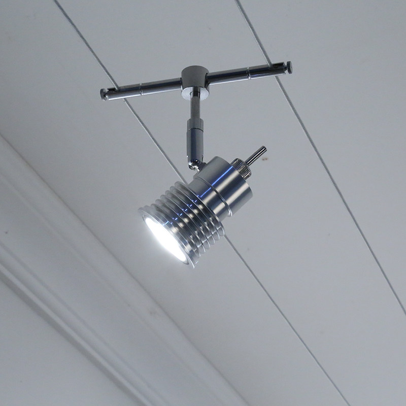 走线灯钢丝绳轨道射灯家用极简创意明装工业金属钢索灯背景墙照画,淘宝优惠券,粉丝福利购,淘宝优惠卷