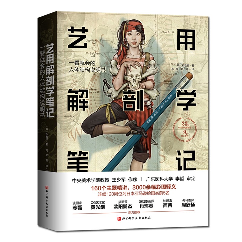 新华正版【内文赠46集视频课程】艺用动态解剖+艺用解剖学笔记 描绘画教学基础漫威插画师金乐熹韩国大触石政贤伯里曼 人体结构解 - 图3