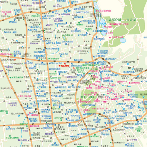 2024版云南省交通旅游图云南地图昆明市城区旅游地图高清便携地图大理丽江景洪城区地图云南自助游地图-图1