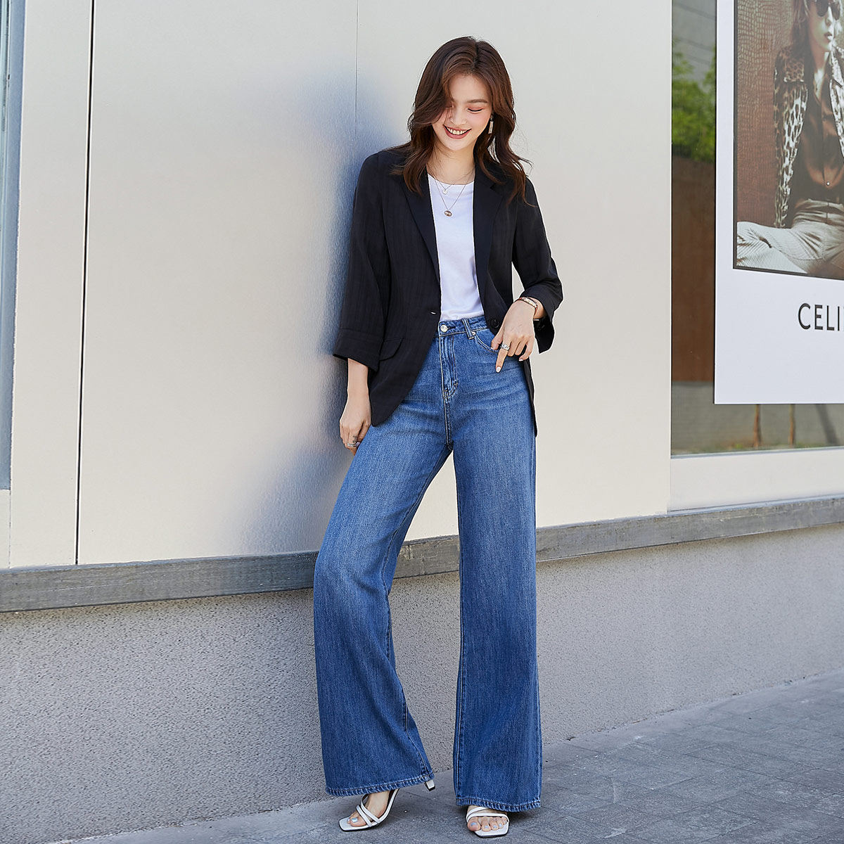 真维斯2020秋季新款通勤风女款外套 真维斯时尚短外套