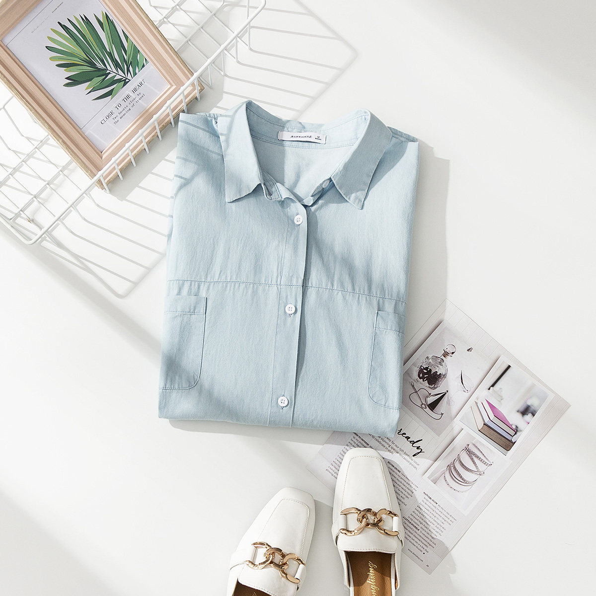 真维斯秋装新款潮流韩版女款衬衫 真维斯时尚衬衫