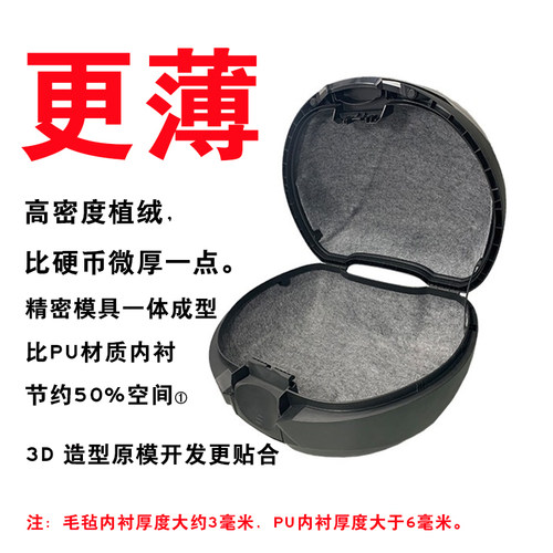 适用夏德尾箱SH33/34/39/48内衬垫TR41毛毡垫UFR/pcx摩托车坐桶垫 - 图1