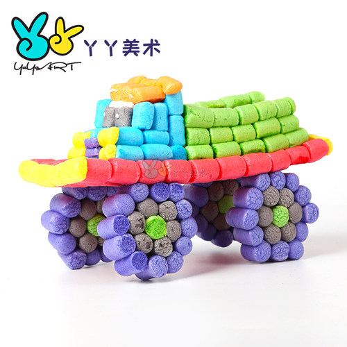 包邮魔法DIY玉米粒 儿童手工制作创意益智拼搭亲子玩具幼儿园美劳 - 图3