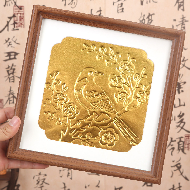 非遗仿錾刻浮雕画民族锡纸画雕刻铝箔手工diy材料包沙龙团建作品,淘宝优惠券,粉丝福利购,淘宝优惠卷