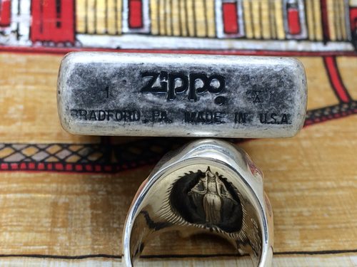 原装正版 1994年I全新古银单面全幅蚀刻自由女神打火机 ZIPPO芝宝 - 图2