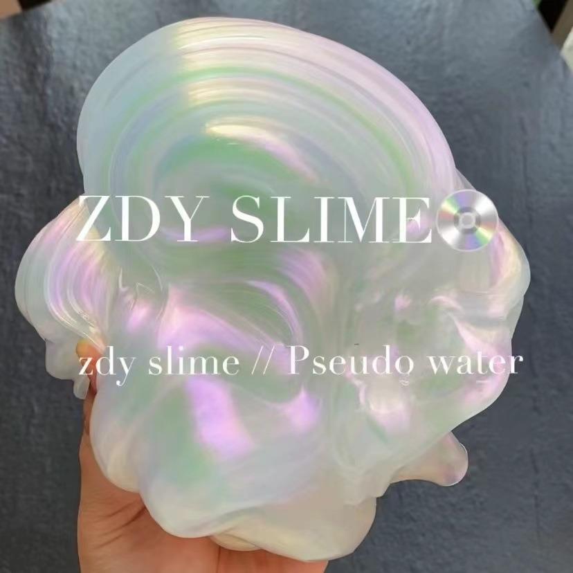 透明泰透史莱姆原液成品 silme基础泥diy起泡胶玻璃泥水晶泥 - 图1