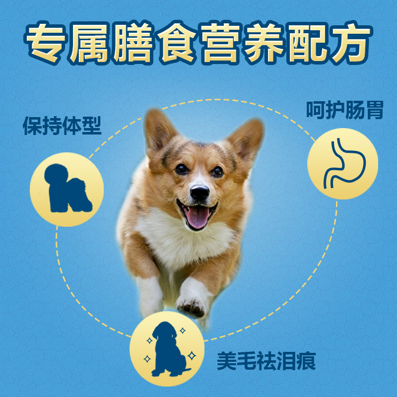 柯基犬狗粮科基专用粮幼犬奶糕成犬小型犬通用型美毛去泪痕2kg4斤优惠券