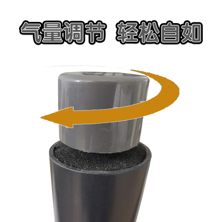 鳞管家消音器调控式工业级UPVC静音降噪单向消声管进气口降声器 - 图0