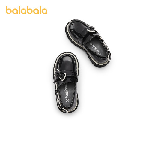 巴拉巴拉童鞋女童公主鞋儿童JK小皮鞋春秋蝴蝶结复古鞋子时尚撞色 - 图3