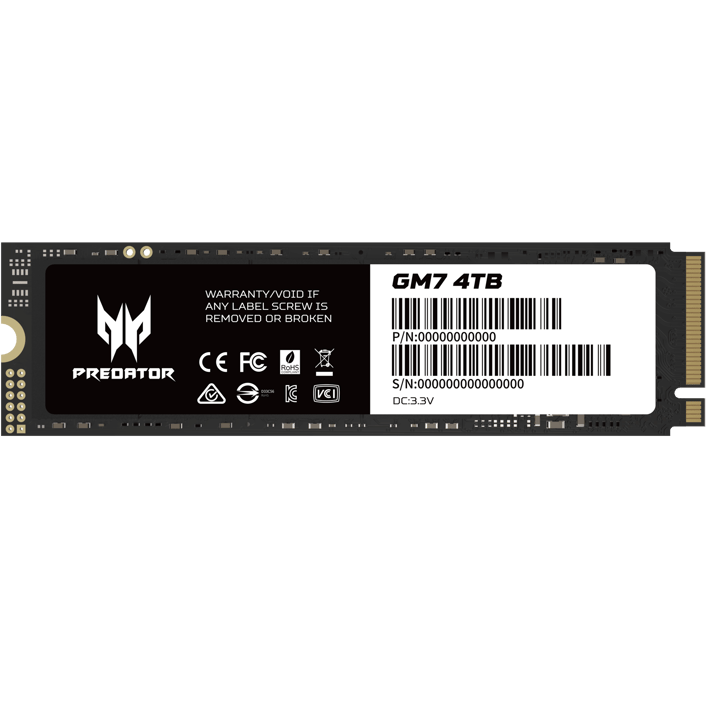 Acer宏基Predator掠夺者 GM7000 GM7 4T 4TB PCIe4.0 SSD固态硬盘-图1