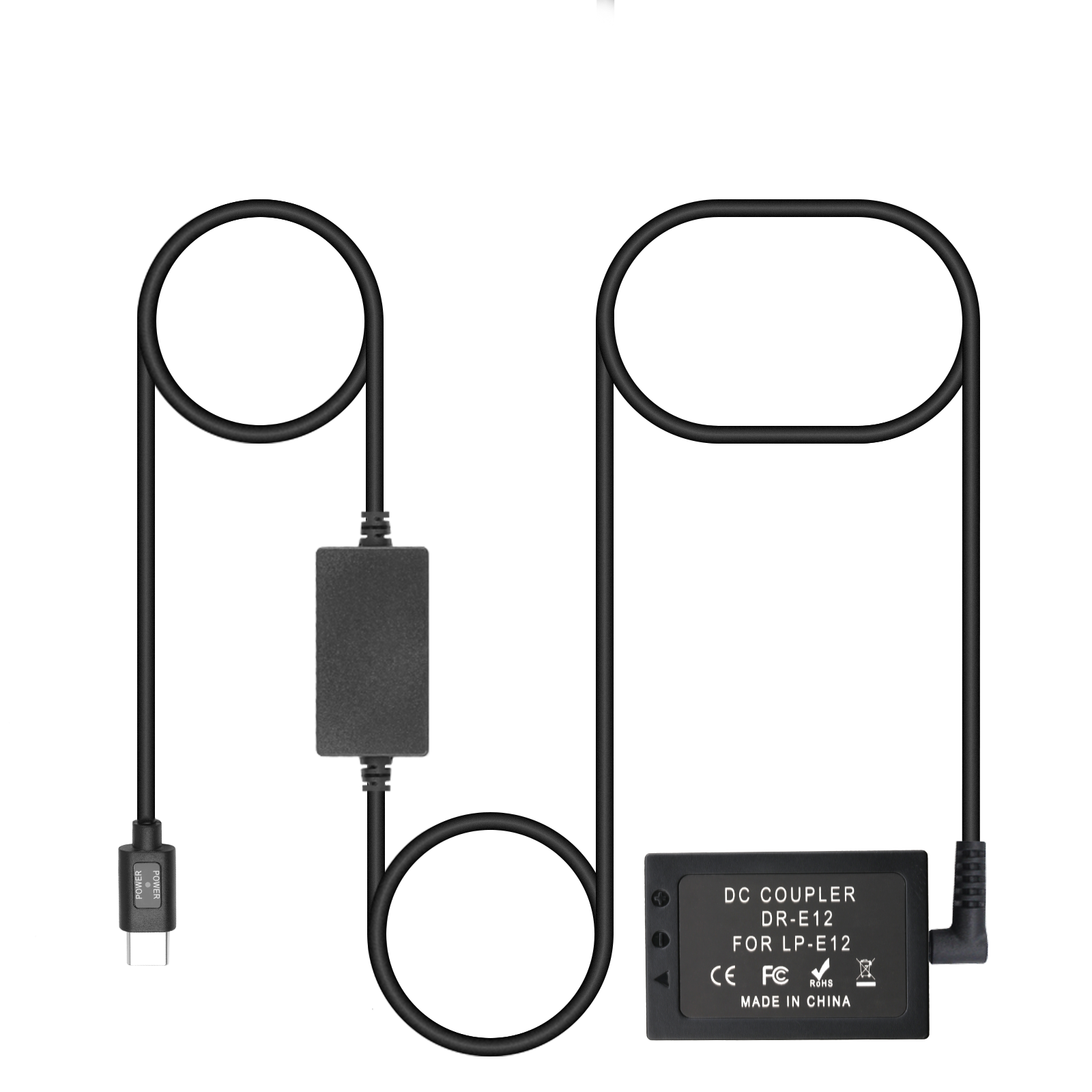 沣标佳能M50假电池LP-E12外接电源type-c口PD视频直播EOS M2 M10 M100 M200 100D微单Kissx7单反相机SX70 HS - 图0