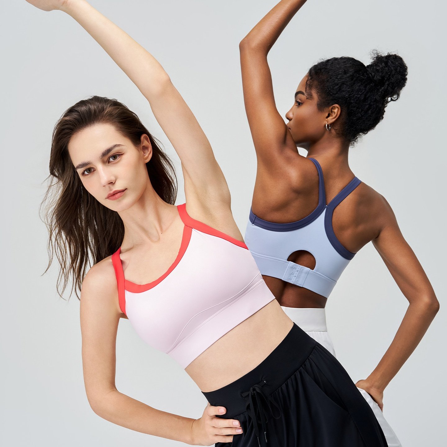 瑜伽拼色运动内衣一体杯高强度防震防走光外穿交叉美背瑜伽内衣夏,淘宝优惠券,粉丝福利购,淘宝优惠卷