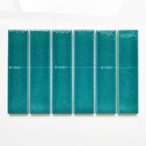 Длинная ледяная керамическая мозаичная плитка ретро стиль ванная комната ванная плитка синяя плитка бассейна