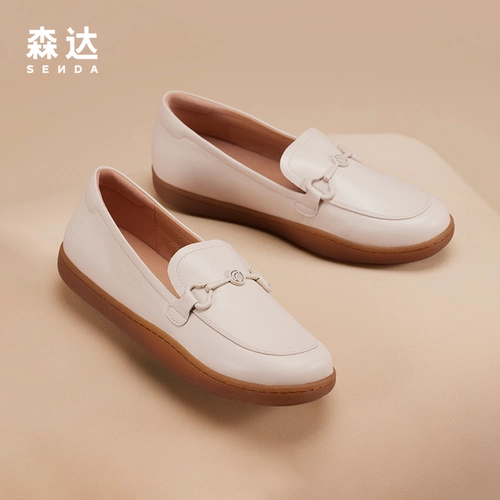 Senda Super Soft Loafer обувь женская обувь весна и осень -стиль торговых центров такая же матери и туфли какао квартира для одиночной обувь 4cfb7aa4
