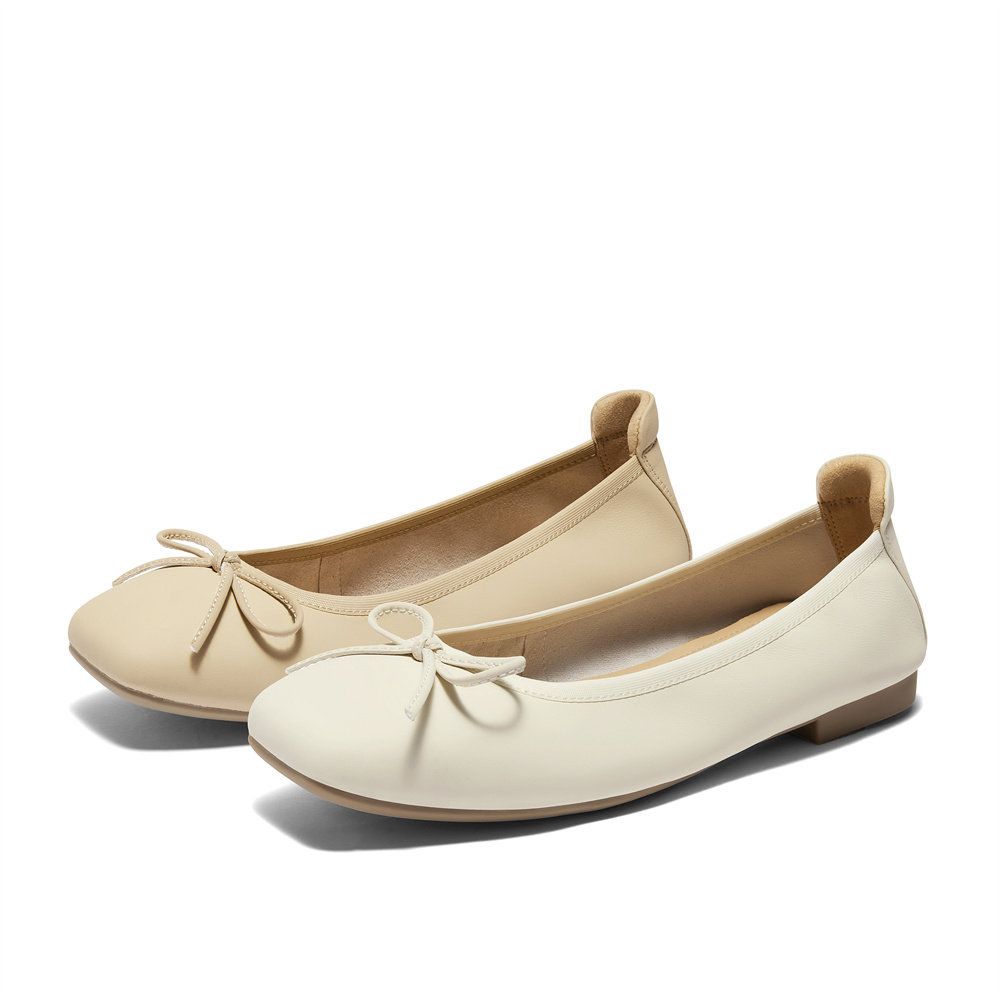 森达奶奶鞋女鞋2024秋季新款商场同款一脚蹬舒适平底单鞋XAK01CQ4