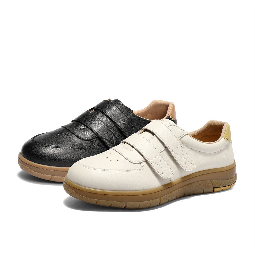 森达百搭小白鞋女款26年新款板鞋商场同款平底魔术贴运动鞋4BKC1,淘宝优惠券,粉丝福利购,淘宝优惠卷