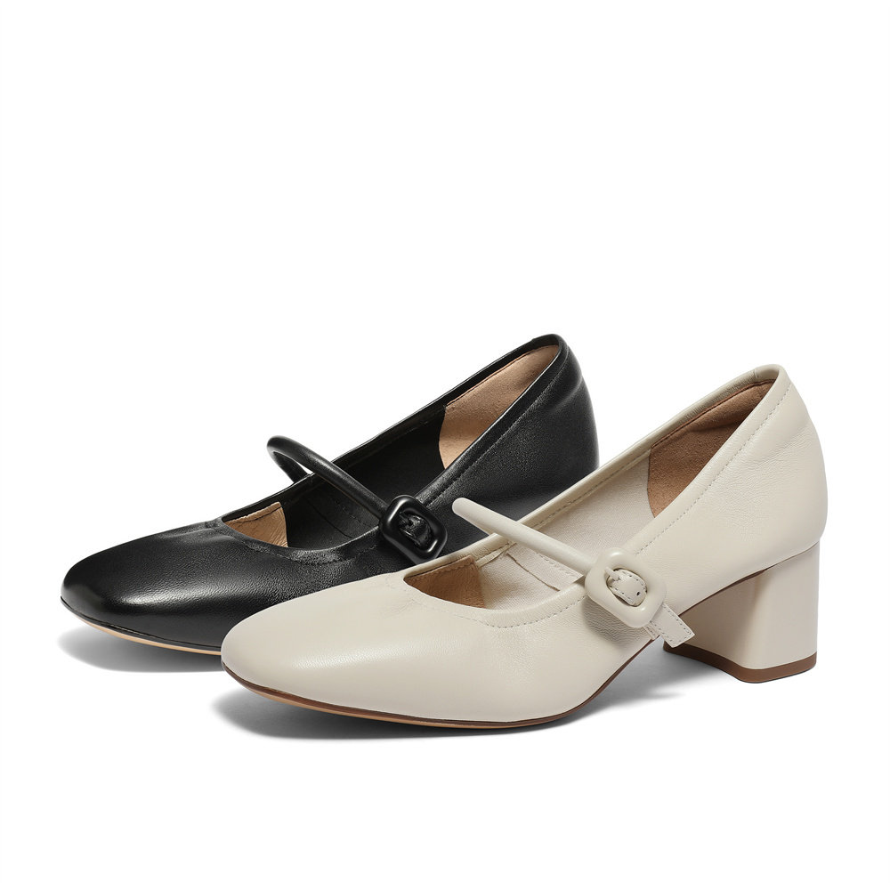 森达玛丽珍女鞋商场同款新中式粗跟晚晚羊皮单鞋4MJ07AQ4,淘宝优惠券,粉丝福利购,淘宝优惠卷