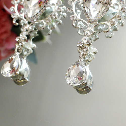 成品玻璃钻胸针带别针婚纱礼服头饰装饰品diy闪钻吊坠配件辅料 - 图1