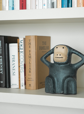 ladylike 中古趣味小猴子摆件 民宿样板间书房电视柜家居软装饰品