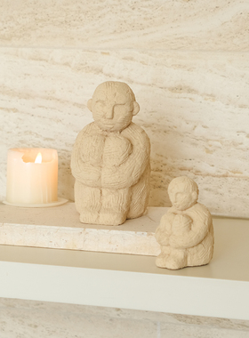 创意水泥立体人偶，精品家居软装