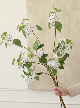 ladylike侘迹风禅意仿真花梨花
