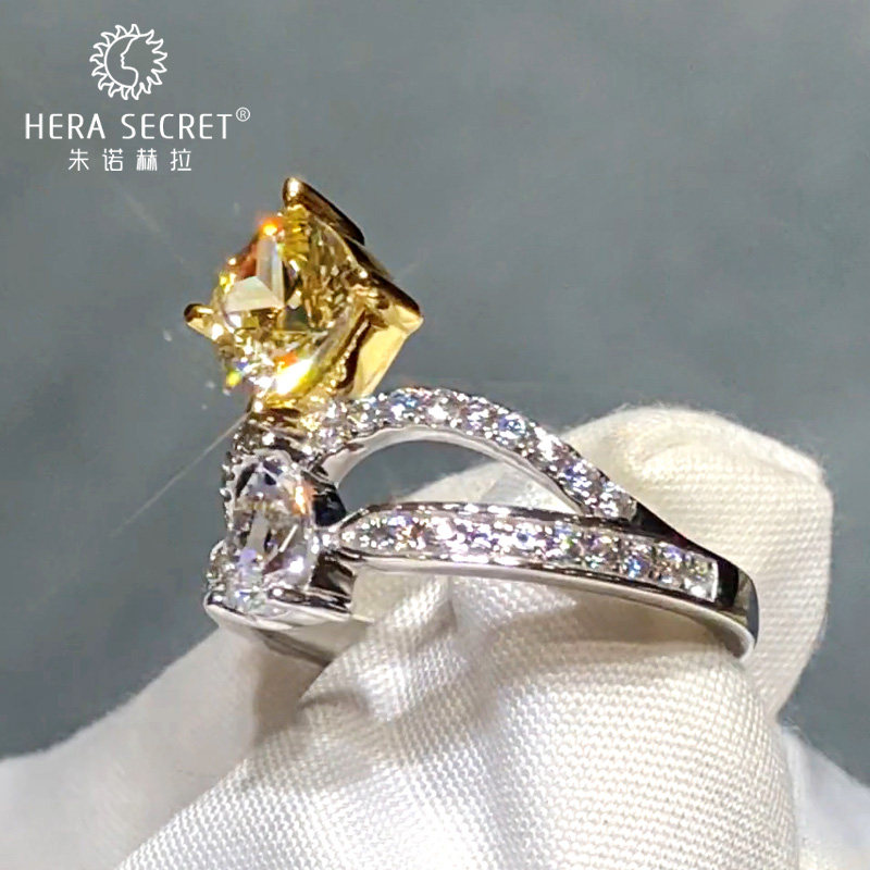 朱诺赫拉皇冠新款1克拉仿女钻戒指 朱诺赫拉戒指/指环