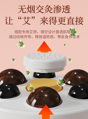 砭石揉腹按摩仪腹部按摩器揉肚子揉捏全自动加热腰部按摩腰带