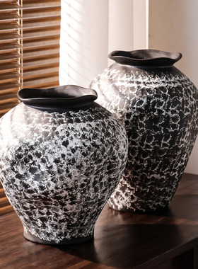 中古风复古陶瓷花瓶装饰摆件