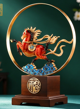 新中式马踏祥云桌面摆件
