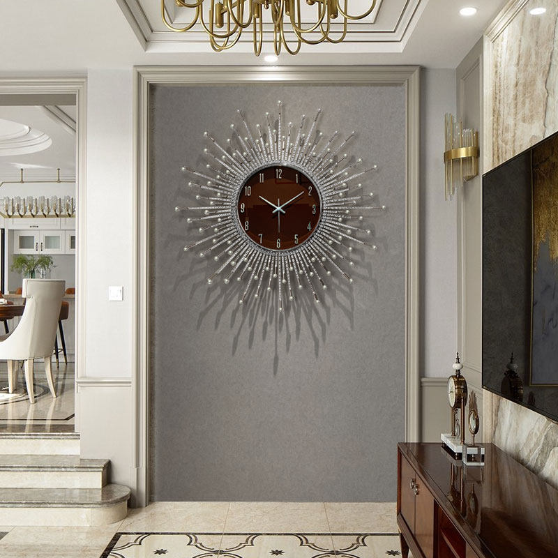 2023新款轻奢创意客厅大气现代挂钟 源正溢尚挂钟