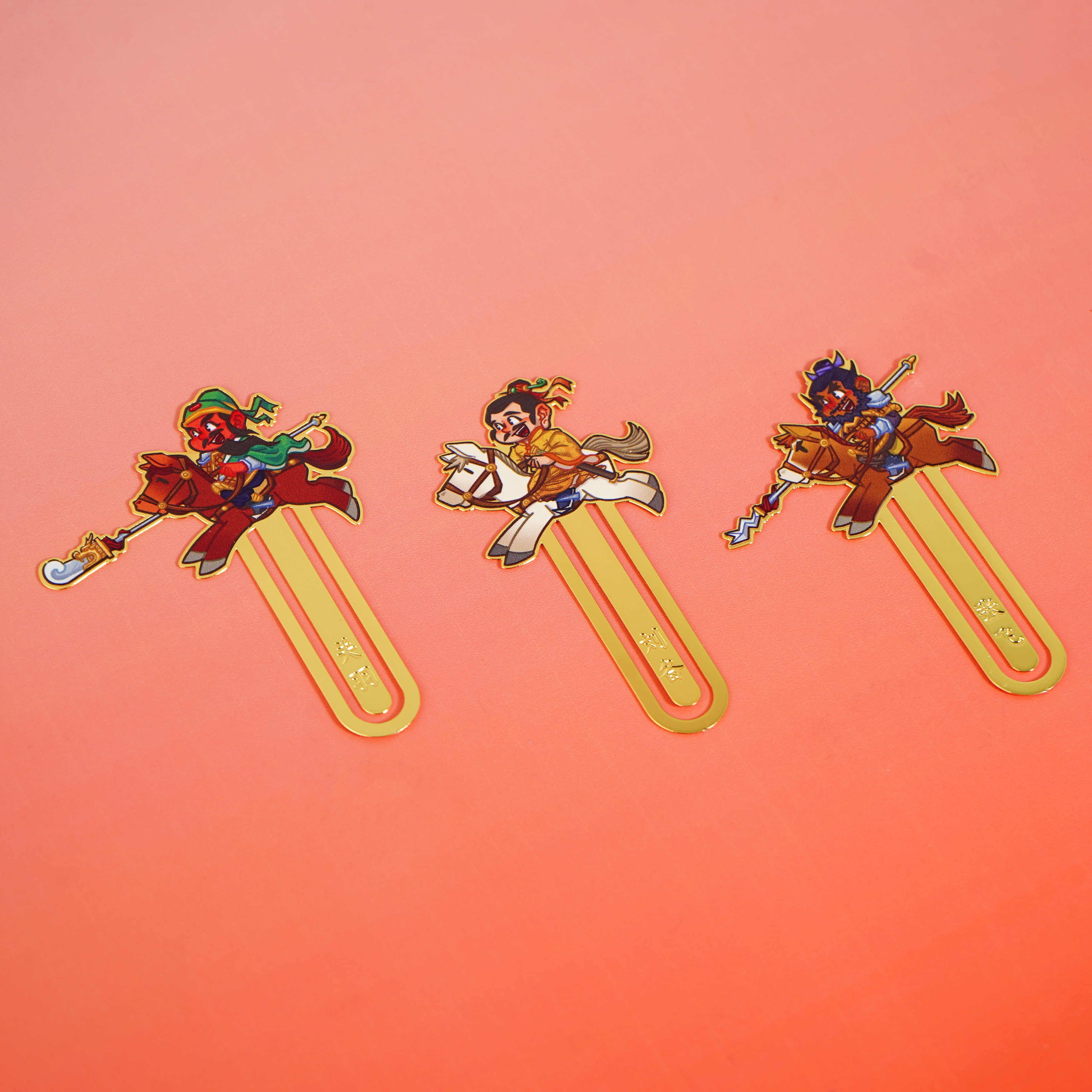 成都武侯祠博物馆三英聚义书签套装文创产品旅游城市纪念品