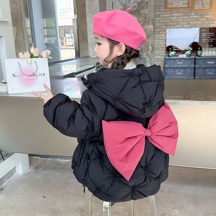 女童羽绒棉服2024新款洋气儿童冬季加厚连帽外套韩系时髦短款棉衣,淘宝优惠券,粉丝福利购,淘宝优惠卷