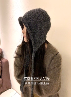 柔软针织巴拉克拉法帽女秋冬保暖
