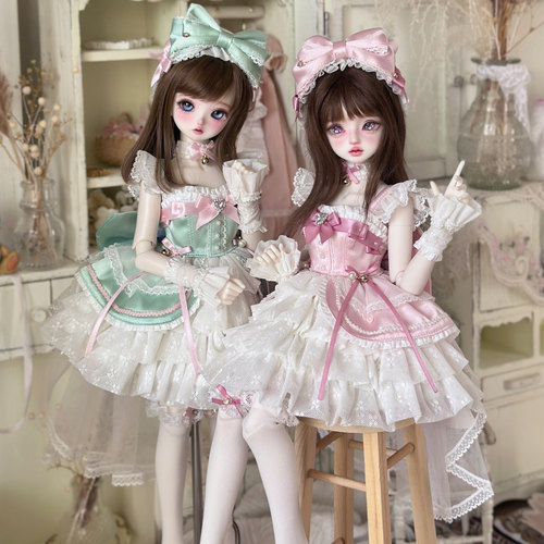 【尾款&掉落】JadeShine* 缎带礼物匣 BJD4分娃衣MDD娃衣套装 - 图0