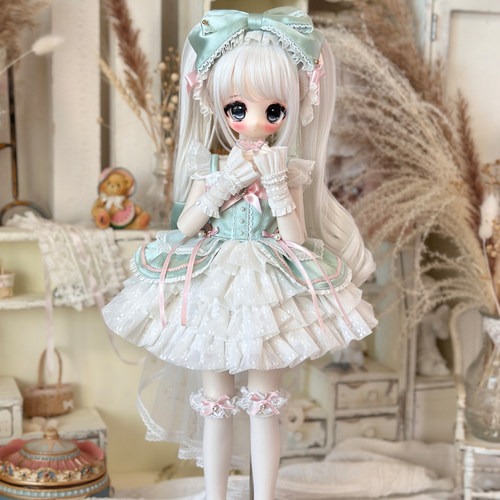 【尾款&掉落】JadeShine* 缎带礼物匣 BJD4分娃衣MDD娃衣套装 - 图1