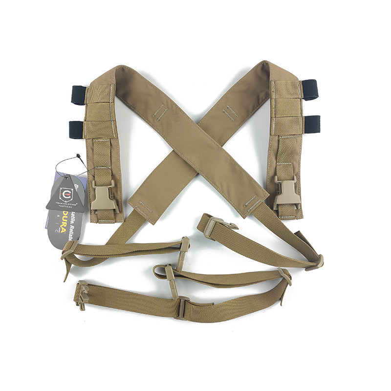 TW TWINFALCONS战术胸挂X型肩带肚兜配件 cordura500D BT12_虎窝淘